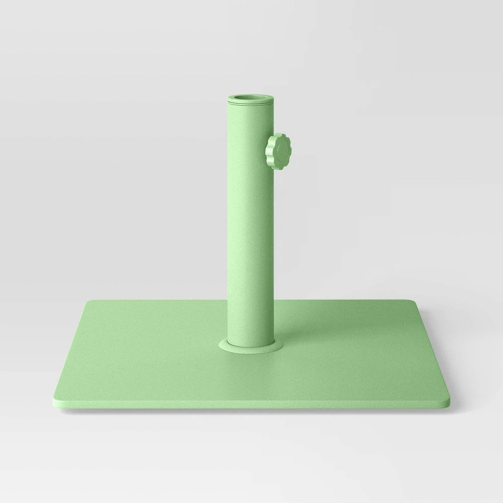 25lbs Steel Square Outdoor Patio Market Umbrella Bases Sage Green - Room Essentials™ - Bellso